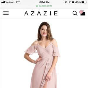 Size 2 dusty rose bridesmaid dress from azazie
